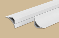 Галтель с мягким краем белый  25х25мм 2,5м (25шт/уп) ГМ 001 БЕЛ