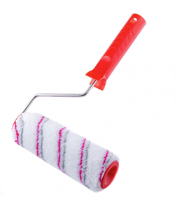 Валик 180 мм полиамид d 42мм бюгель 8 мм, ворс 11 мм серо-красн.полосой НАМЕРЕНИЕ Профи(50шт/уп)ЛКМ 888-9180