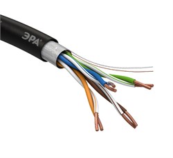 Кабель витая пара F/UTP 4x2x24AWG Cat5e CU PE OUTDOOR 305 м SIMPLE ЭРА АРТ. FL-4-PE Б0044686