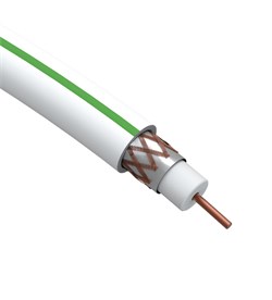 Кабель коаксиальный SAT 703 B, 75 Ом, Cu/(оплётка Cu 75%), цвет бел, бухта 20 м АРТ. S-B-75-PVC20 Б0044614