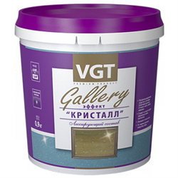 Состав лессирующий VGT "Gallery" с эффектом "Кристалл" золото 0,9кг(6шт) 00010007796