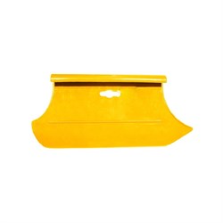 Шпатель обойный пластиковый 280 мм  желтый, с ручкой, Бибер (40шт/уп) 35262