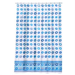 VETTA Шторка для ванной полиэстер с утяж. 180х180 голубая галька 461-434