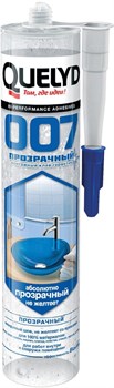 Клей-герметик  "Quelyd" 007 бесцветный 290мл (20шт) 202301103