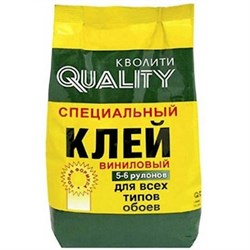 Клей обойный "Quality" виниловый 200г (30шт/уп) пакет 1100