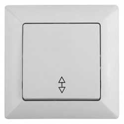 4-103-01 Intro Переключатель, 10А-250В, СУ, Solo, белый  Б0043277