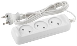 UX-3-5m без заземления 3 розетки 5м ШВВП 2x0,75мм2 6А Удлинитель ЭРА Б0035749