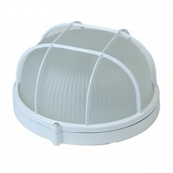 Светильник ЭРА НБП 03-60-002 Акватермо алюминий/стекло решеткаIP54E27max60ВтD176круг белый Под заказ Б0048421