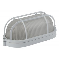 Светильник ЭРАНБП04-60-002Акватермоалюминий/стеклорешеткаIP54E27max60Вт 212х105овал белый Под заказ Б0048425