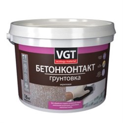Грунтовка Бетоноконтакт VGT ВД-АК-0301 белая 1,5кг (6шт) 27370