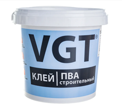Клей ПВА VGT строительный 1кг (6шт) 18632
