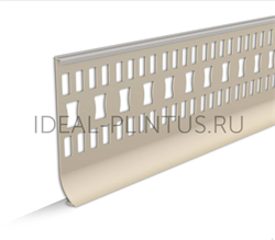 Плинтус для линолеума 2,2м "Идеал"   Светло-серый  002 (20шт/уп) Пл100 002 СВТ СЕР