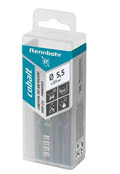 Сверло по металлу  5,5 x93 мм, HSS-co RENNBOHR COBALT  PROM (20шт/уп) 671055