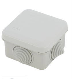 Коробка распаячная KORz-70-70-40-4gv открытой установки, серая 4 4 вставленн.гермоввода IP55 ЭРА Б0055758