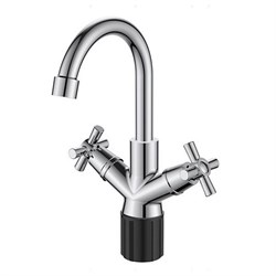 Смеситель VODA "Dive" д/рак. без дон/кл(гибкая подводка 45см кран-букса 90градусов) DV26