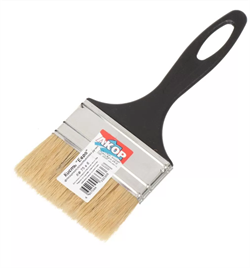 Кисть плоская    75мм нат. щетина с пласт. ручкой  АКОР (140шт/уп) "ЕВРО" 120 08 075 120 08 075