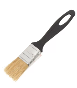 Кисть плоская    25мм  нат. щетина с пласт. ручкой АКОР (210шт/уп) "ЕВРО" ЛКМ 120 08 025 120 08 025