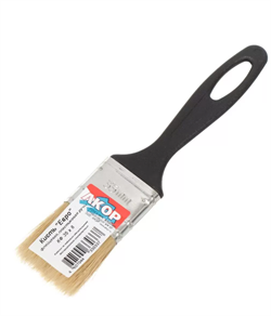 Кисть плоская    35мм  нат. щетина с пласт. ручкой  АКОР (150шт/уп) "ЕВРО" ЛКМ 120 08 035 120 08 035