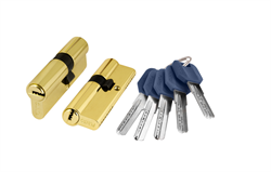 Цилиндровый механизм MOSBJ ZS60A-5 GP латунь к/к  00010018899