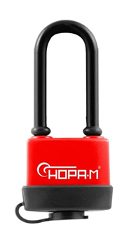 Замок навесной 45мм красный  ЗНВ-700дд-38 всепогодный НОРА М 16726