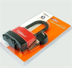 Замок навесной 72мм красный  ЗНВ-700дд-63 всепогодный НОРА М 16728