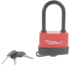 Замок навесной 83мм красный  ЗНВ-700дд-75 всепогодный НОРА М 16729