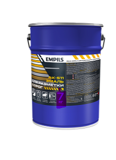 Эмаль EMPILS для разметки дорог полиакриловая белая 15 кг 89299