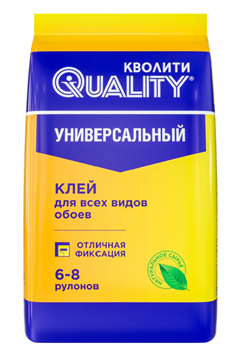 Клей обойный "Quality" универсальный 200г (30шт/уп) пакет  5000