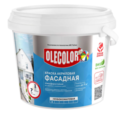 Краска ВД фасадная   1,0кг/0,63л OLECOLOR 4300001311