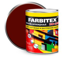 Эмаль алкидная ПФ-115  1.8кг терракотовый  FARBITEX 4300006035