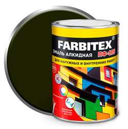 Эмаль алкидная ПФ-115  1.8кг хаки FARBITEX 4300006036