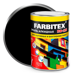 Эмаль алкидная ПФ-115  2.7кг черный FARBITEX 4300001611