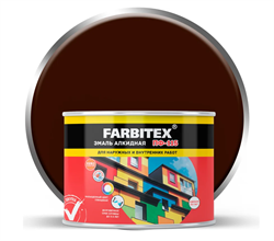 Эмаль алкидная ПФ-115  0.4кг шоколадный FARBITEX 4300009081