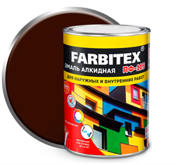 Эмаль алкидная ПФ-115  0.8кг шоколадный FARBITEX 4300006011