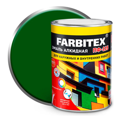 Эмаль алкидная ПФ-115  1.8кг ярко-зеленый  FARBITEX 4300006039
