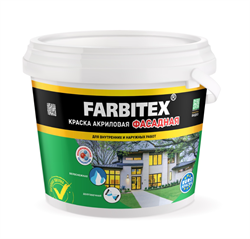 Краска акриловая  3,0 кг фасадная  FARBITEX 4300001554