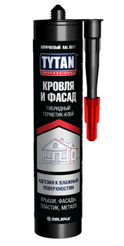 Герметик TYTAN Professional Кровля и Фасад  гибридный чёрный RAL9005 280 мл (12шт) 11075