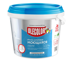 Краска ВД моющая база "А"  14кг/8,75л OLECOLOR 4300006578
