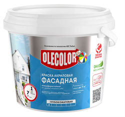 Краска ВД фасадная база "С"   9,0кг/11,7л OLECOLOR (8шт/уп) 4300010494