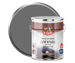 Эмаль алкидная для крыш 5кг серый  OLECOLOR (4шт/уп) 4300004994