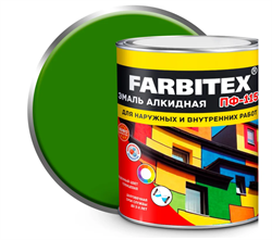 Эмаль алкидная ПФ-115  2.7кг лайм  FARBITEX (6шт/уп) 4300001785