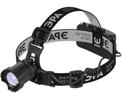 Фонарь GA-815 ЭРА налобный светодиодный  Laser Wick аккумуляторный, 10 Bт, 5 режимов, USB type C Б0069578