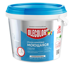 Краска ВД моющая база "С"   5,85кг/ 4,5 л OLECOLOR (1шт/уп) 4300006581