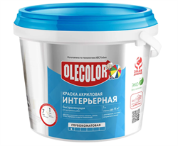 Краска акриловая 14 кг интерьерная  Olecolor 4300000040