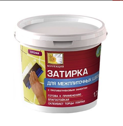 Затирка КОЛЛЕКЦИЯ серая 0,8кг стакан (уп 18) 996744