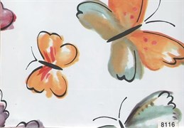 8116 D&B 45 см/8 м бабочки на белом