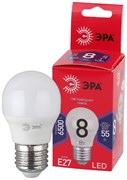Лампа светодиодная  ЭРА LED smd P45- 8w-865-E27 R 6500К