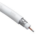 Кабель коаксиальный RG-6U, 75 Ом, CCS/(оплётка Al 32%), цвет белый, бухта 100 м, АРТ. RL-32-PVC-100