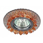 Светильник DK LD19 SL OR/WH ЭРА декор со светодиодной подсветкой MR16, прозрачный оранж