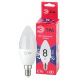 Лампа светодиодная  ЭРА LED smd B35- 8w-865-E14 R 6500К